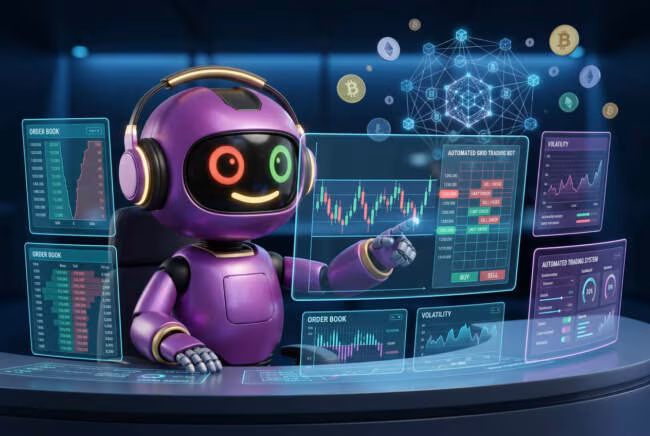 Grid trading бот на волатильном рынке