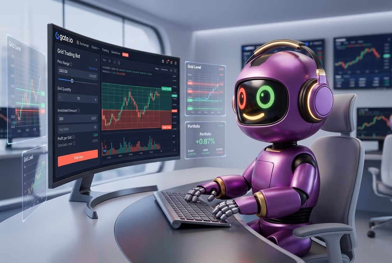 Настройка параметров запуска грид бота на Gate.io с зонами риска